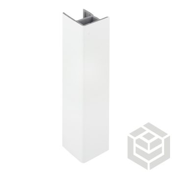 Lábazatprofil fordító 90' H150 matt fehér