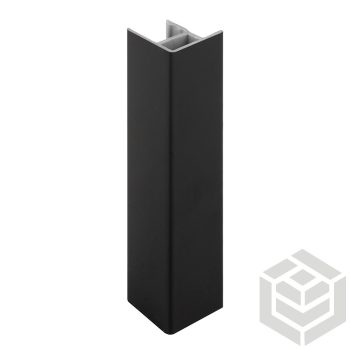 Lábazatprofil fordító 90' H150 fekete