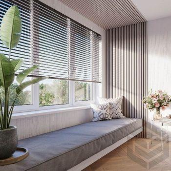 Falpanel Szürke tölgy - Fekete 260x30x1,7 cm