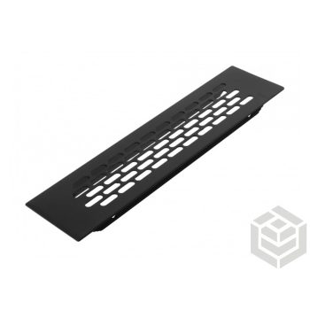 Szellőzőrács 80x480 fekete