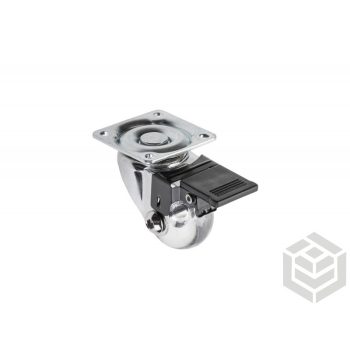 Görgő 35mm gömb átlátszó fékes (30kg)