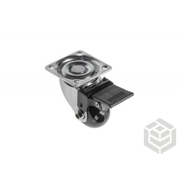 Görgő 35mm gömb fekete fékes (30kg)