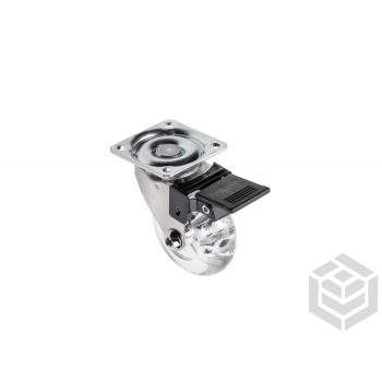 Görgő 50mm gömb átlátszó fékes (40kg)