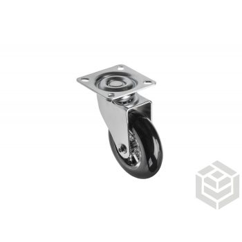 Görgő 75mm gömb fekete sima (64kg)