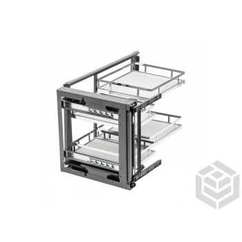   Magic CORNER MovixPro sarok 450 mm króm/fehér részleges kih.