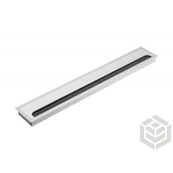 Kábelkiv. 80x500 mm fém elox-alu