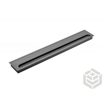 Kábelkiv. 80x500 mm fém fekete