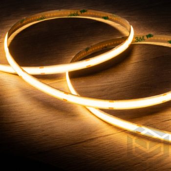   Led szalag COB folytonos 12 V 8,5 W/320 LED/m meleg fehér 1 méter