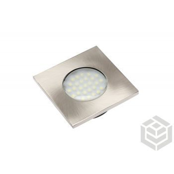   LED 3x1,5W inox 230V kocka hideg fehér MARBELLA négyszög lámpatest