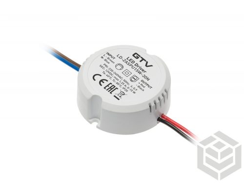 LED trafó 12V/15W kör kábellel
