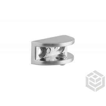 Üvegpolctartó félkör króm