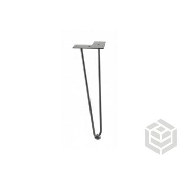 Asztalláb fém ARTO 2 szálas 711 mm fekete átm.12mm