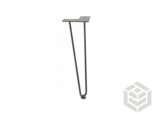 Asztalláb fém ARTO 2 szálas 711 mm fekete átm.12mm
