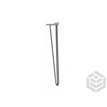 Asztalláb fém ARTO 3 szálas 711 mm fekete átm.12mm