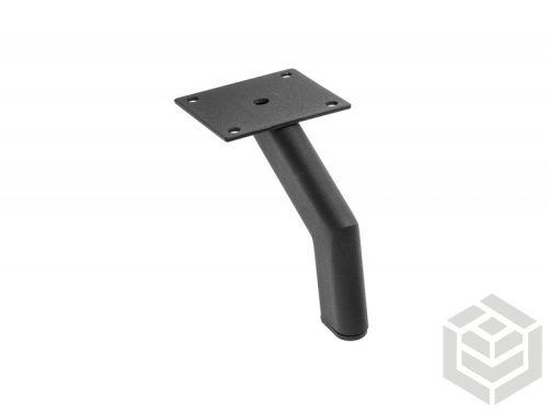 Kanapéláb hajlított 120 mm fekete