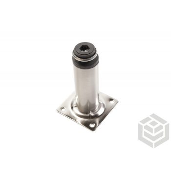 Bútorláb fém 100 henger inox