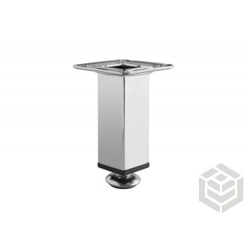   Bútorláb fém 30x30 h=150mm Króm állítható (60,5x60,5 fejrész)