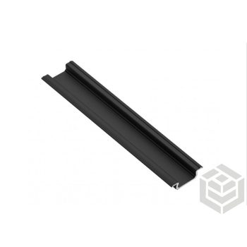   GTV GLAX profil bemarós    3m fekete   22-15,25x5 (17mm tak.nélk.)