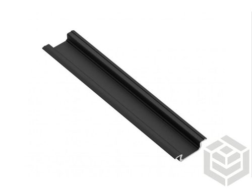 GTV GLAX profil bemarós    3m fekete   22-15,25x5 (17mm tak.nélk.)