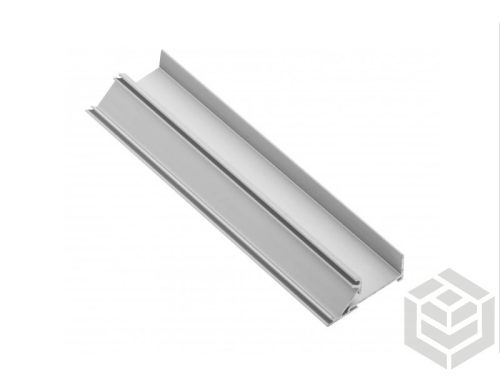 GTV GLAX profil polc élre (18) 1*45"  3m alu  (17mm tak.nélk.) - befüzhető élzáró