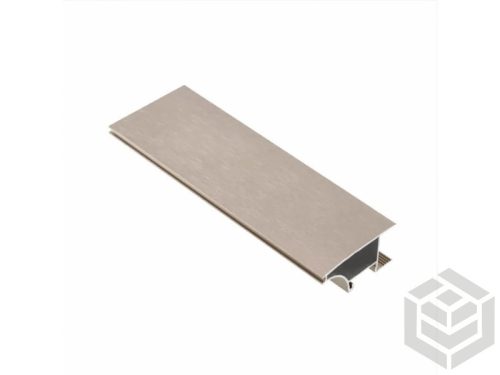 GTV GLAX profil rejt. íves éllel     3m inox  (17mm tak.nélk.)