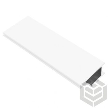   GTV GLAX profil rejt. íves éllel    3m fehér     (17mm tak.nélk.)