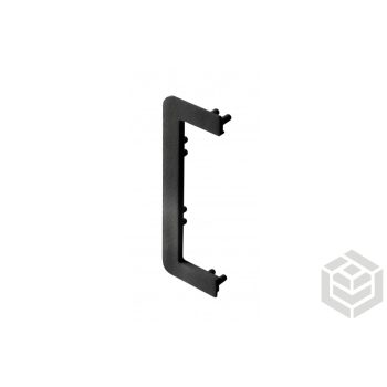 GTV VELLO rejtett C profil végzáró fekete