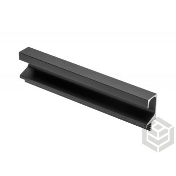   Bútorfogó ALU UKW-7 'C' FEKETE színű szálban 3,5m bemarható (UKW-7)