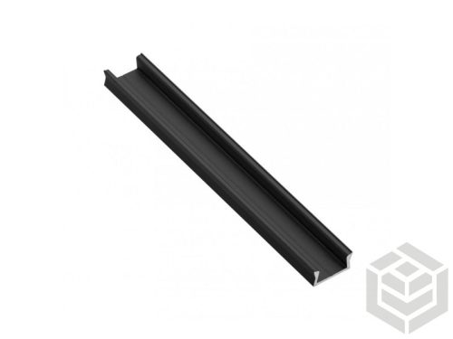 GTV GLAX profil csavarozható   3m fekete       14x7    (13mm tak.nélk.)