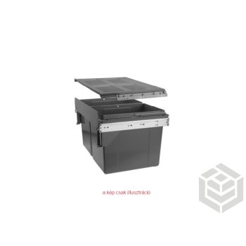   szemetes 400-as korp., függesztett, előlaprögzítő 2x16 l