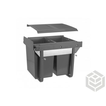 szemetes 450-es korpusz 2x20 l nyíló ajtó mögé