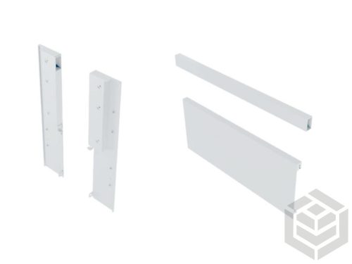 AXIS PRO GLASS belső alacsony fiókhoz, panel + csatlakozók, üvegfronthoz, fehér