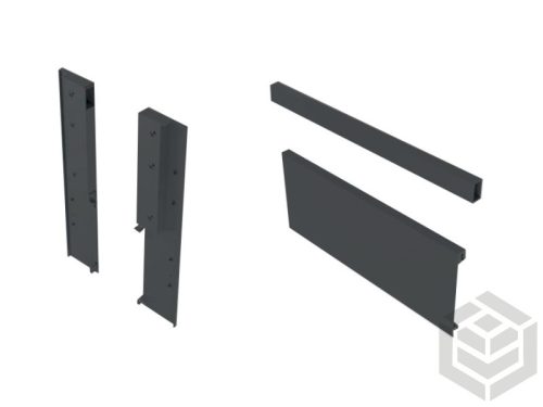 AXIS PRO GLASS belső fiókhoz panel + csatlakozók H=116 üvegfronthoz antracit