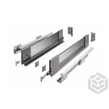   AXIS PRO GLASS fiók H= 84, L=300, csillapított, üveg oldal, antracit