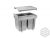 Hulladéktároló 2x15l 450mm