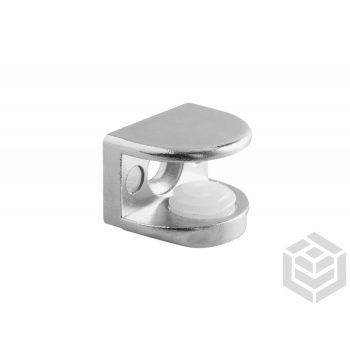   Polctartó üveghez 5-8mm króm 15,1x20,2mm furatos rögzítésü