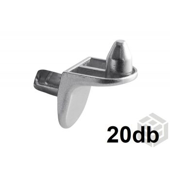 Polctartó 2 csapos 11x20 króm 20db/csomag