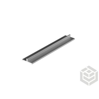 T-profil mini decor ezüst 3 m