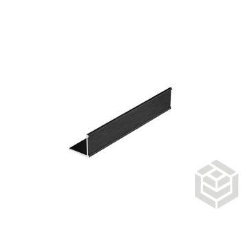 Sarokprof (K2 dec) Fekete szálcsiszolt 1,7 m 