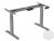 REJS FUTURO asztalkeret elektromos magasságállítással (625-1275mm) - ezüst