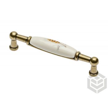   Bútorfogó fém porc.búzavirág Gömbölyü vég búzakalász mintával