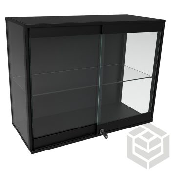 Virtus 2 tolóajtós szett zárral Fekete