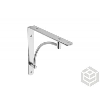 Konzol fém 220x220 inox ívelt