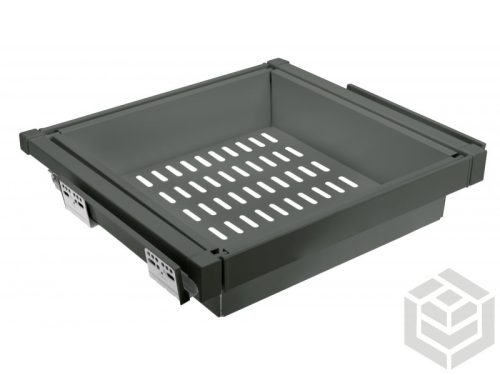 Kihúzható fém kosár Elite, fékes, 700mm, antracit szürke