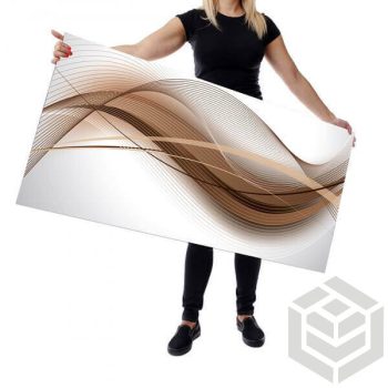 Dekorpanel - Barna hullám