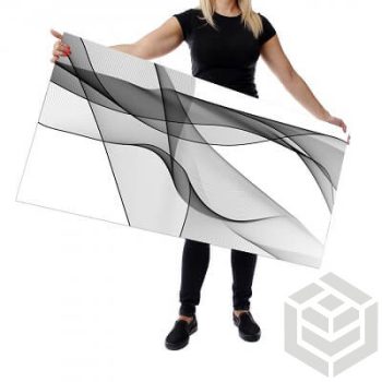 Dekorpanel - Fekete hullám