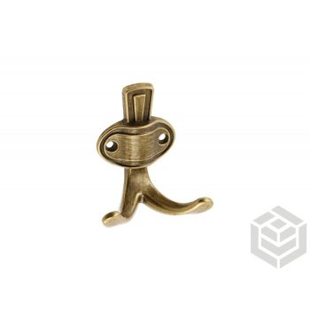 Fogas fém CORUNA kicsi antik sárgaréz